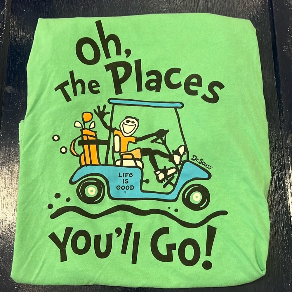 Mens life is good shirt size m